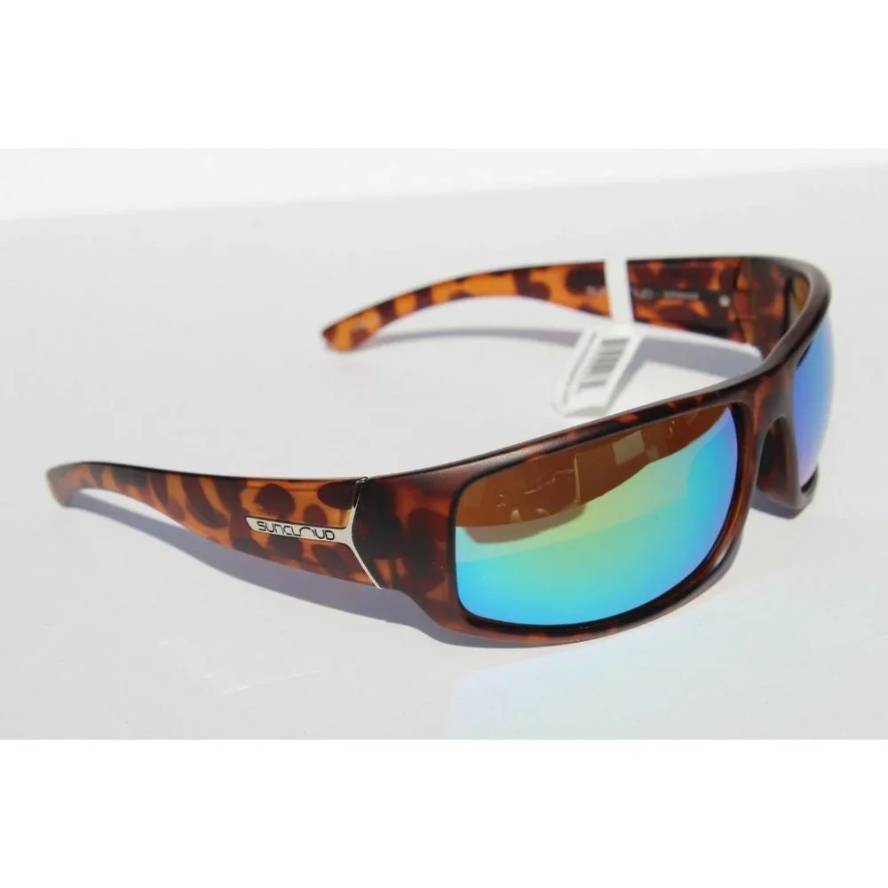 SUNCLOUD Turbine POLARIZED Sunglasses Tortoise/Matte Green NEW